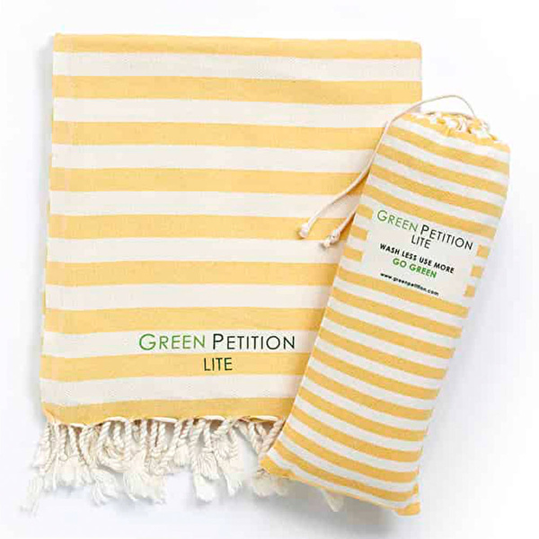 GREEN PETITION Mare Peshtemal Ochre 90x170 cm Havlu